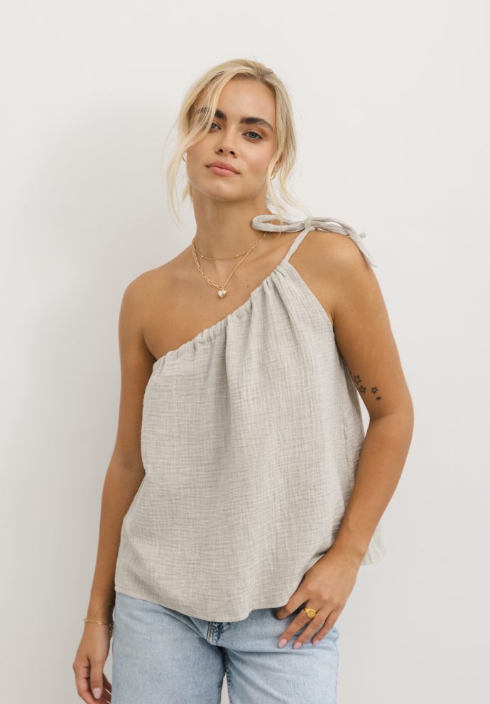 TOP HOLLY JASNO SZARY
