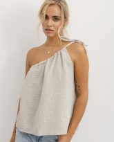 TOP HOLLY JASNO SZARY ZDJĘCIE 2