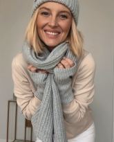 wełniana czapka gilda jasno szara