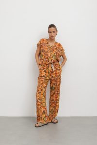 BALI PANTS ORANGE AND BEIGE