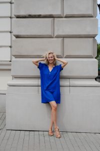 AMELIA DRESS COBALT
