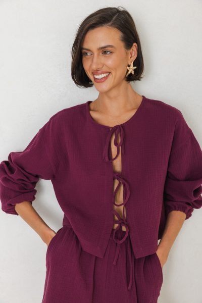 CORA PURPLE SHIRT